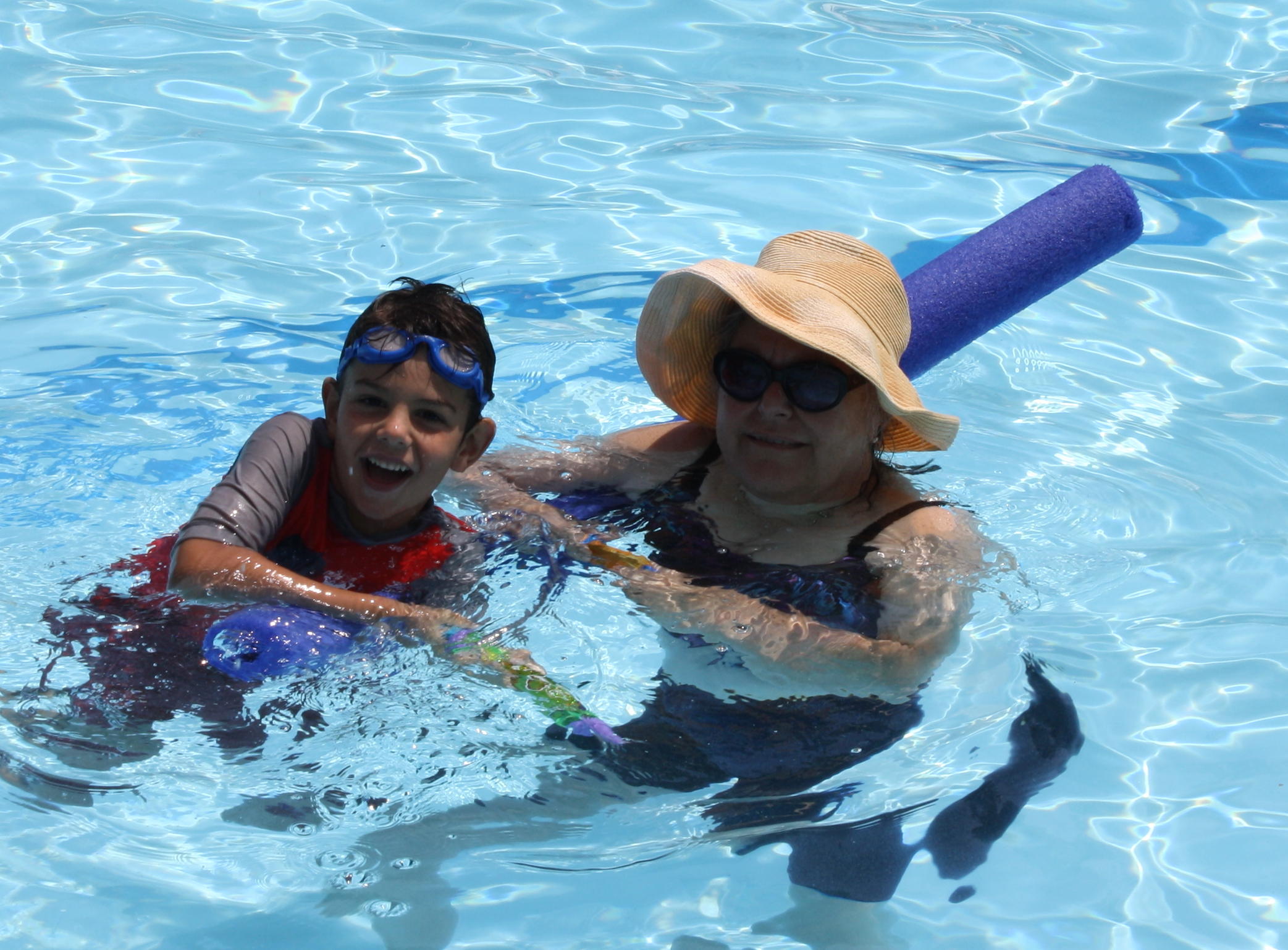 2013-07-13 Innsbrook pool George and Gramy.jpg
